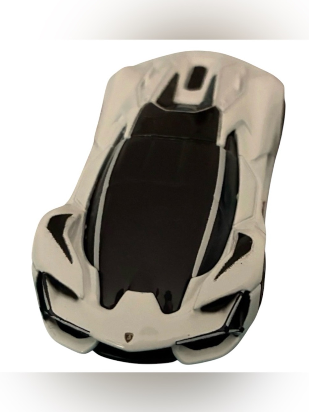 Lamborghini White and Black Sports Car Toy
